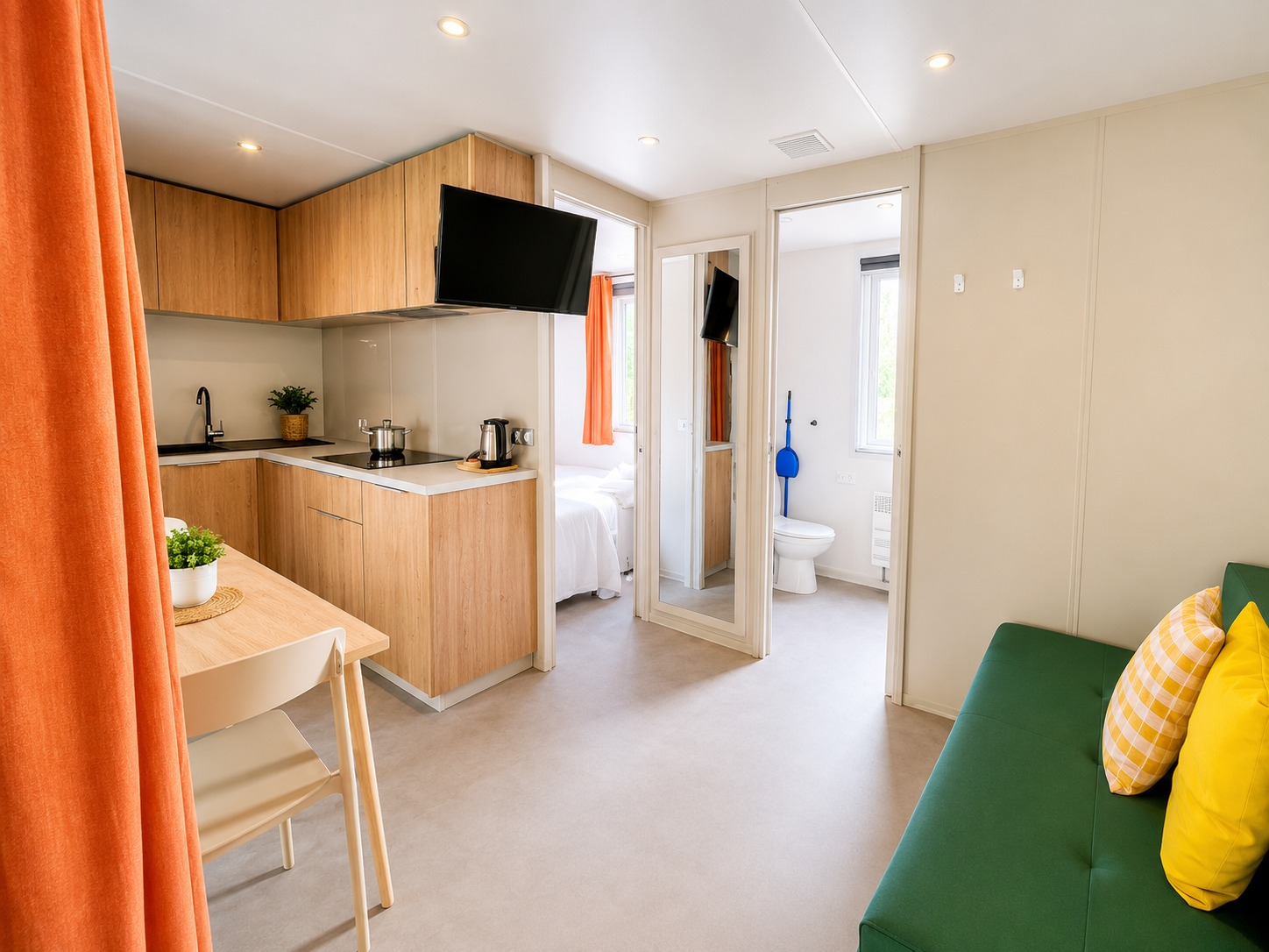 Interni delle mobile home Grinto